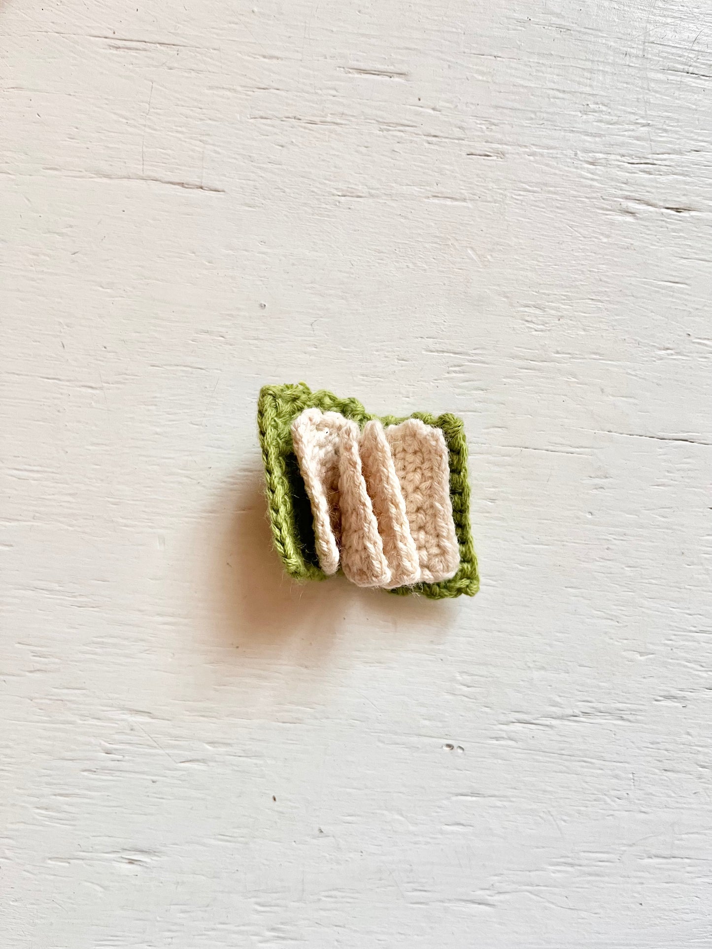 Book with pages Crochet Pattern. Dollhouse size