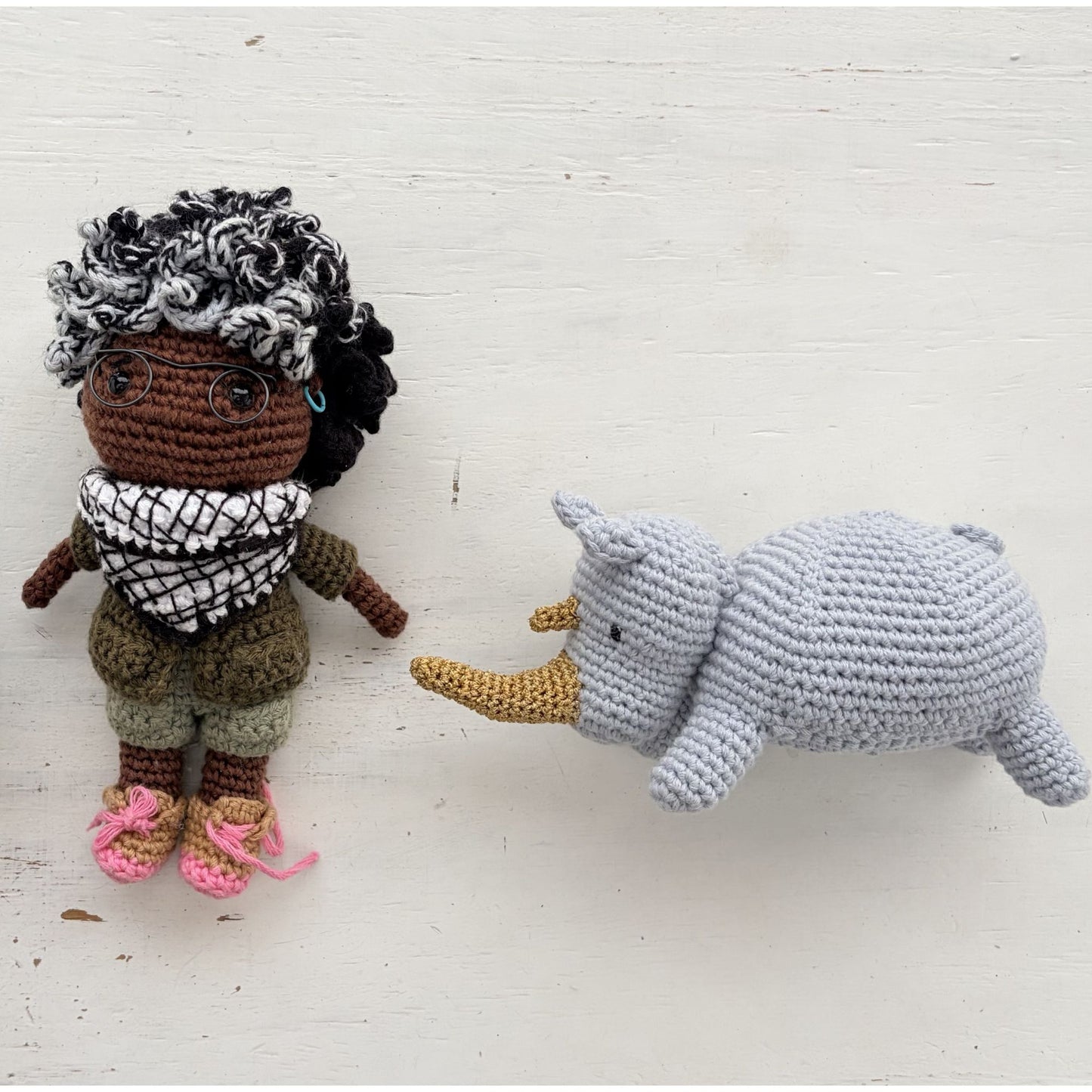 Hippo & Rhino 2-in-1 Crochet Pattern