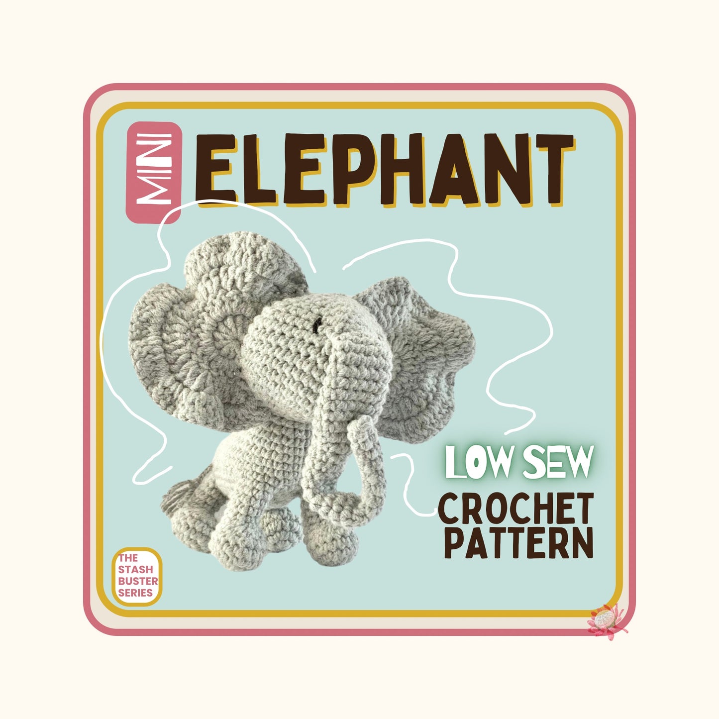 Low Sew Elephant Crochet Pattern Pattern 3Stitches
