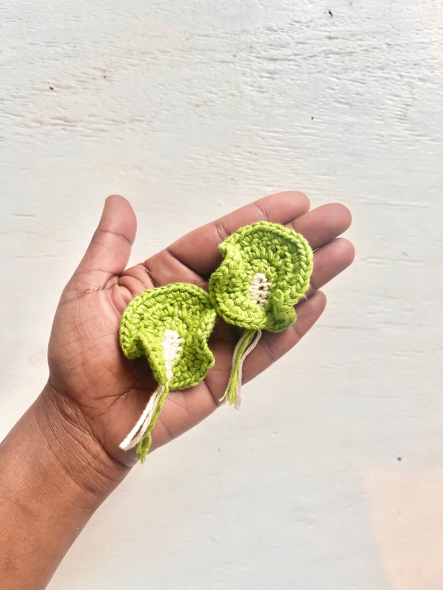 Steamer, dumplings and cabbage leaf Crochet Pattern. Dollhouse size