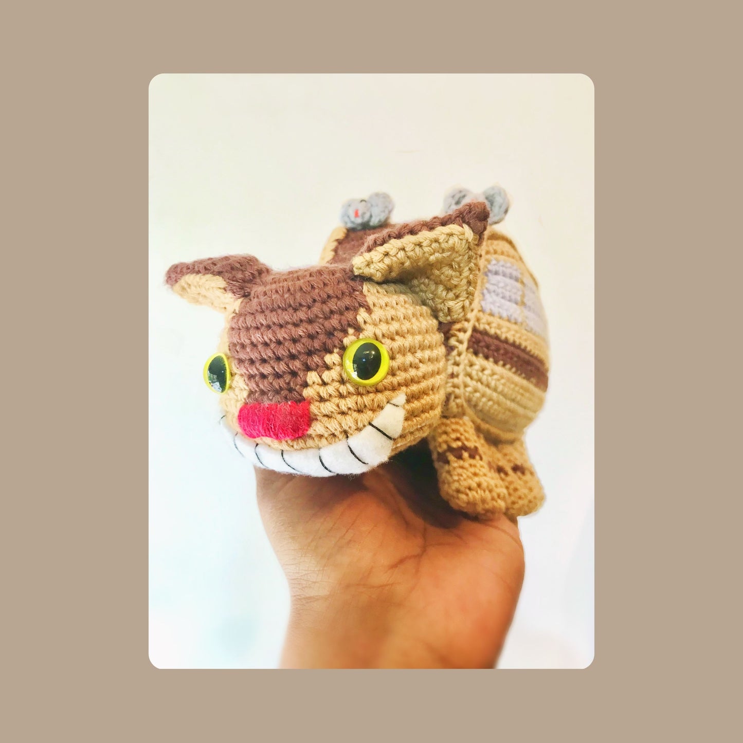 The Catbus from Studio Ghibli Crochet Pattern Pattern 3Stitches