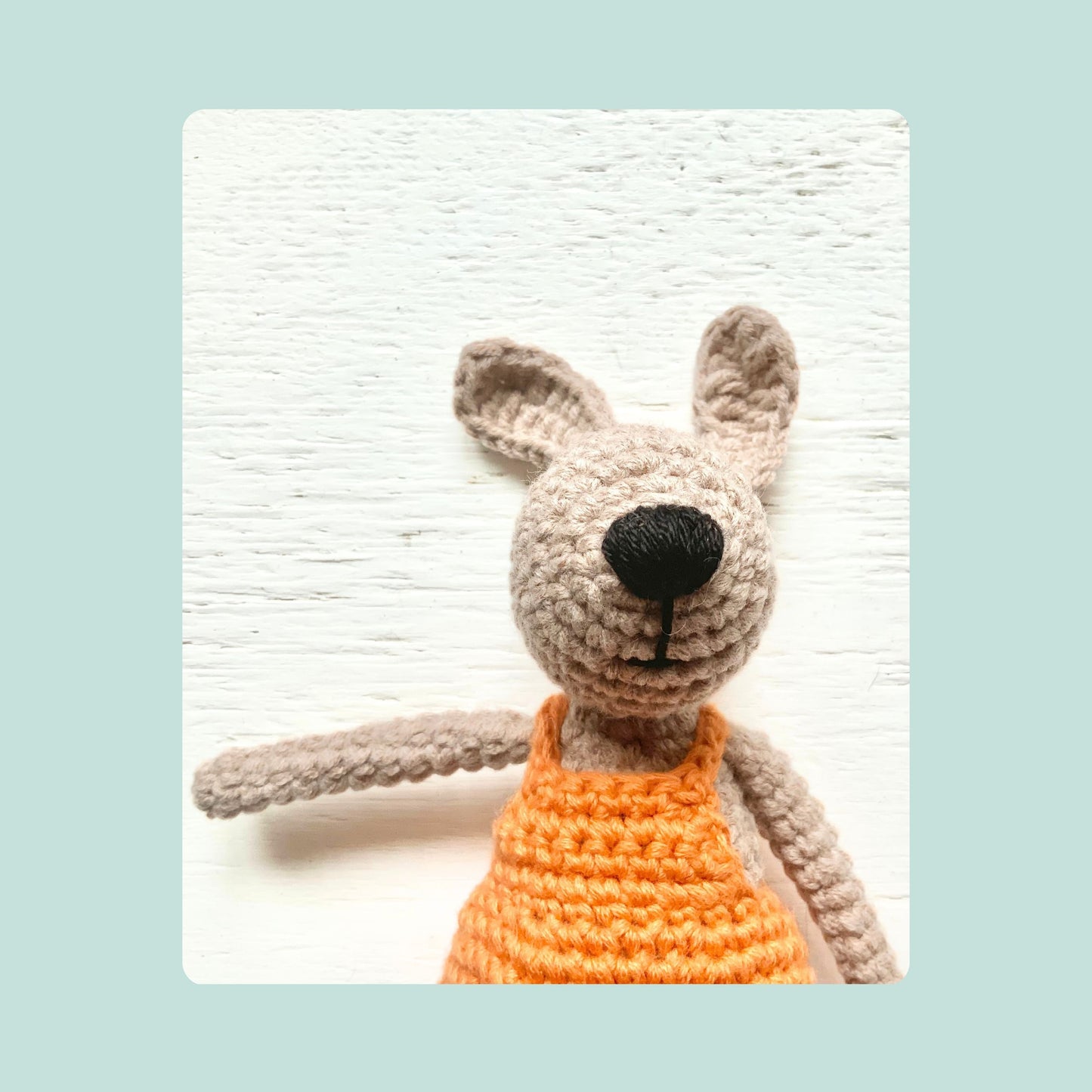Mini Bunny in Dungerees Crochet Pattern Pattern 3Stitches