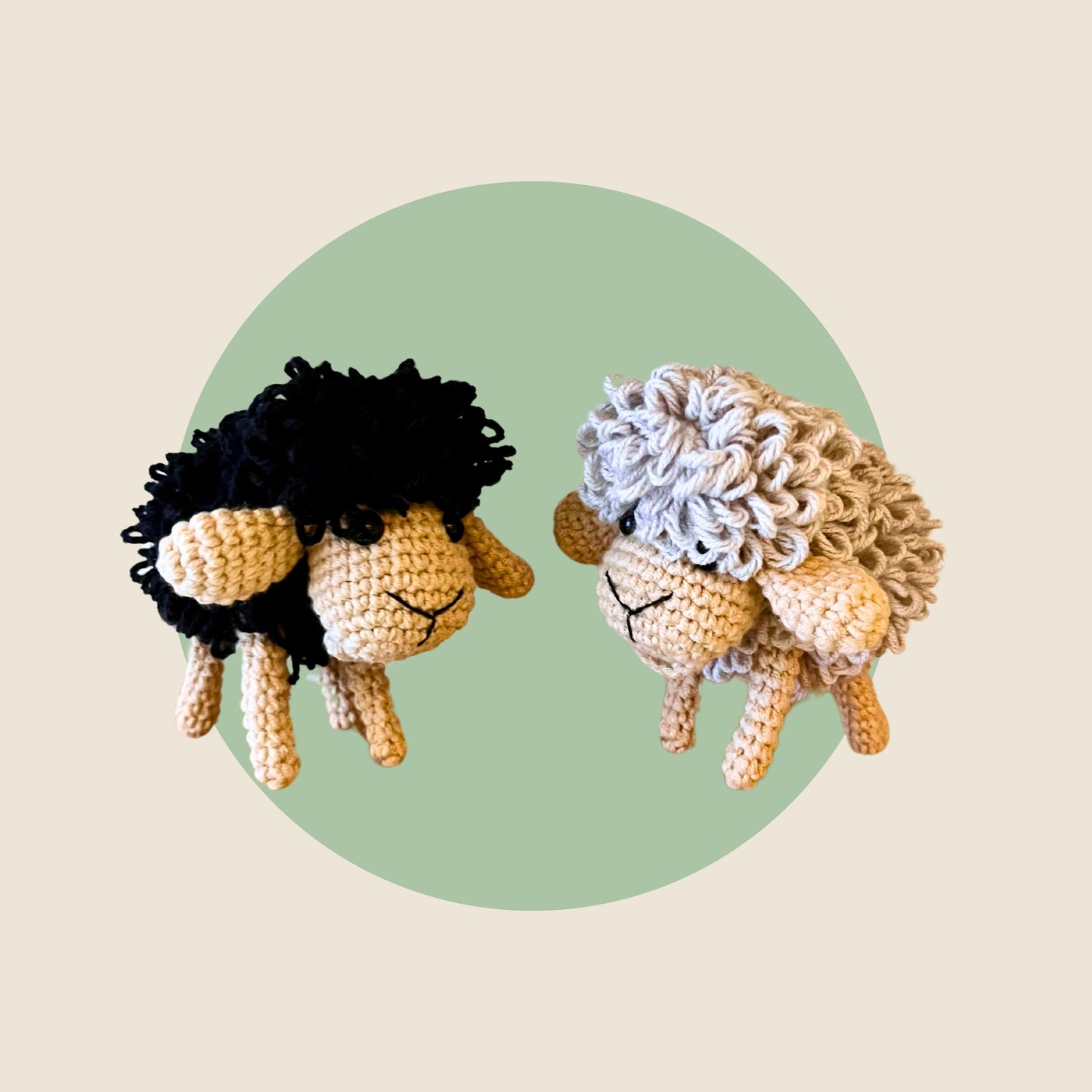Fluff Ewe & Fluff Ewe2 Crochet Pattern Pattern 3Stitches