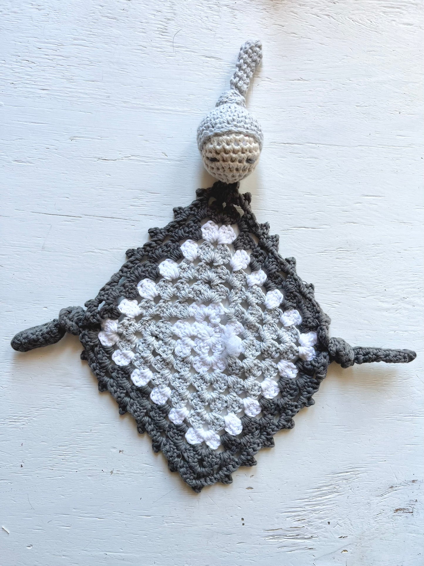 Baby-Granny Dudu Blanket Dolls 3Stitches charcoal / light grey