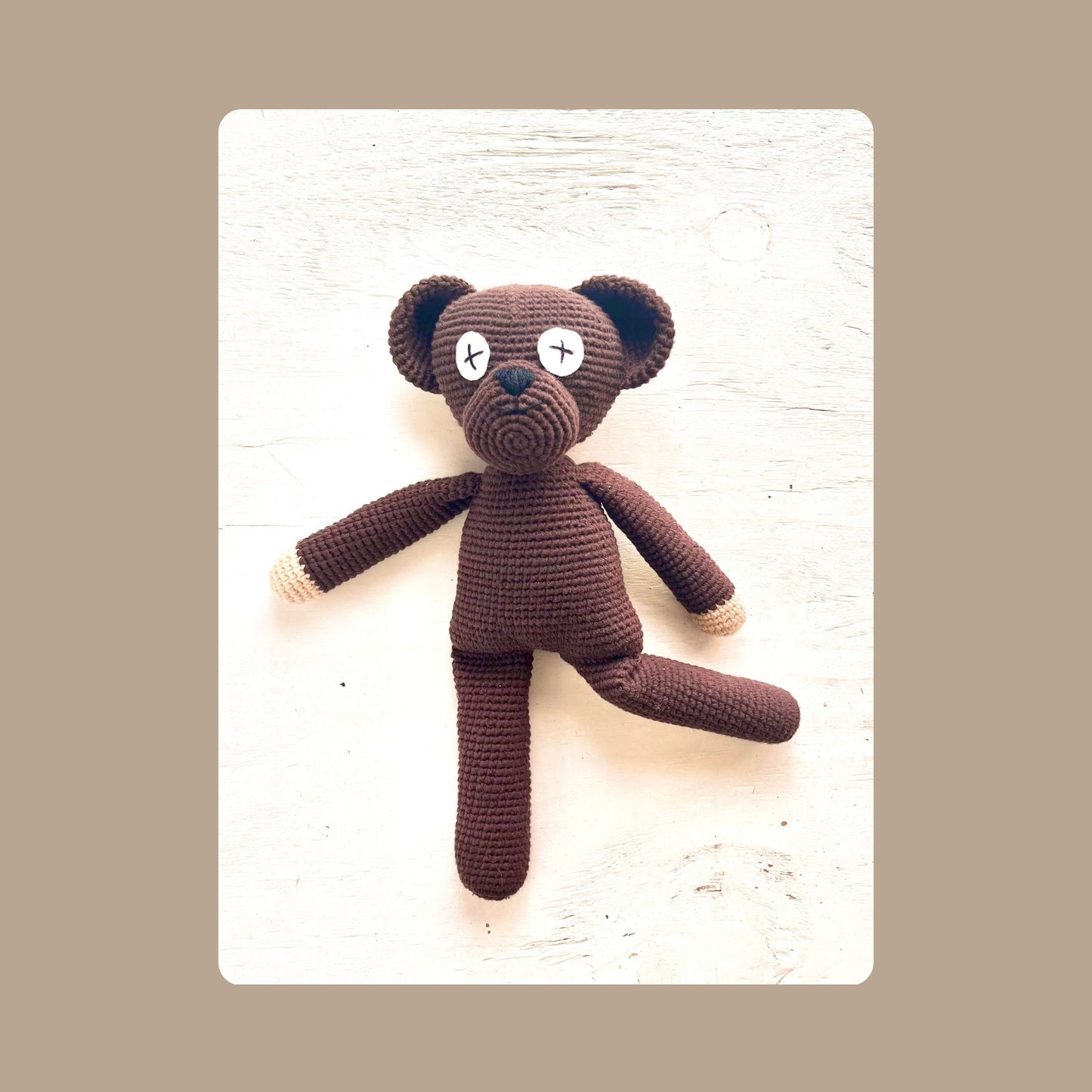 Mr Bean’s Teddy Crochet Pattern Pattern 3Stitches