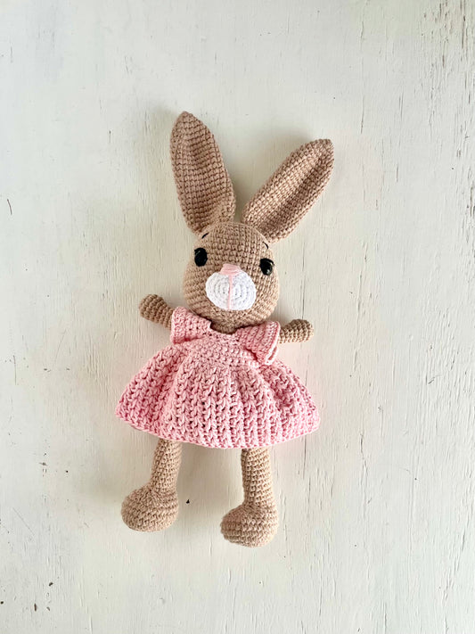 Fancy Dress Bunny Toy 3Stitches Pink