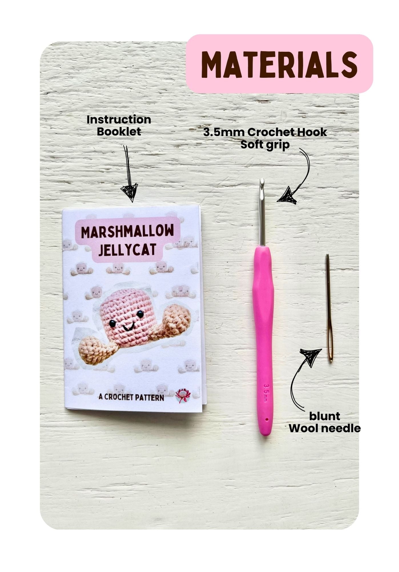 Crochet Kit: Mini Marshmallow Kit 3Stitches