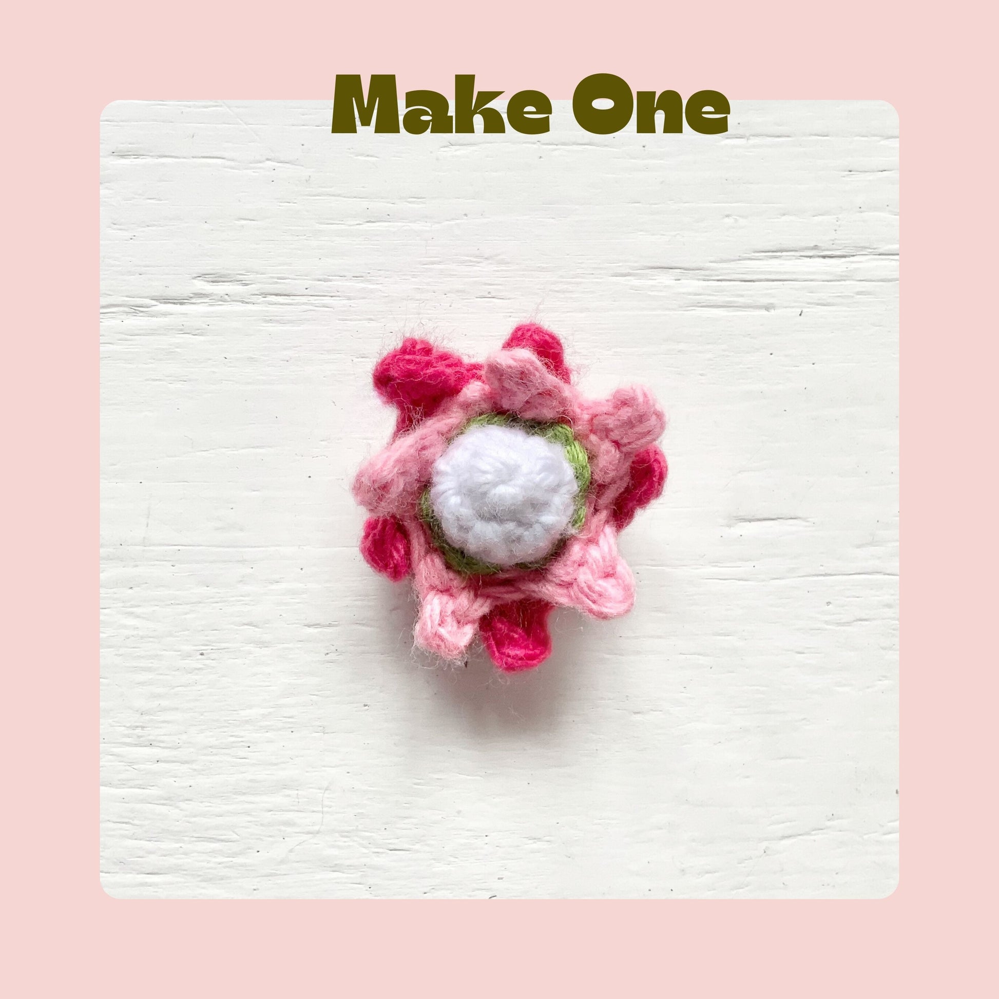 No Sew Mini King Protea Crochet Pattern Pattern 3Stitches
