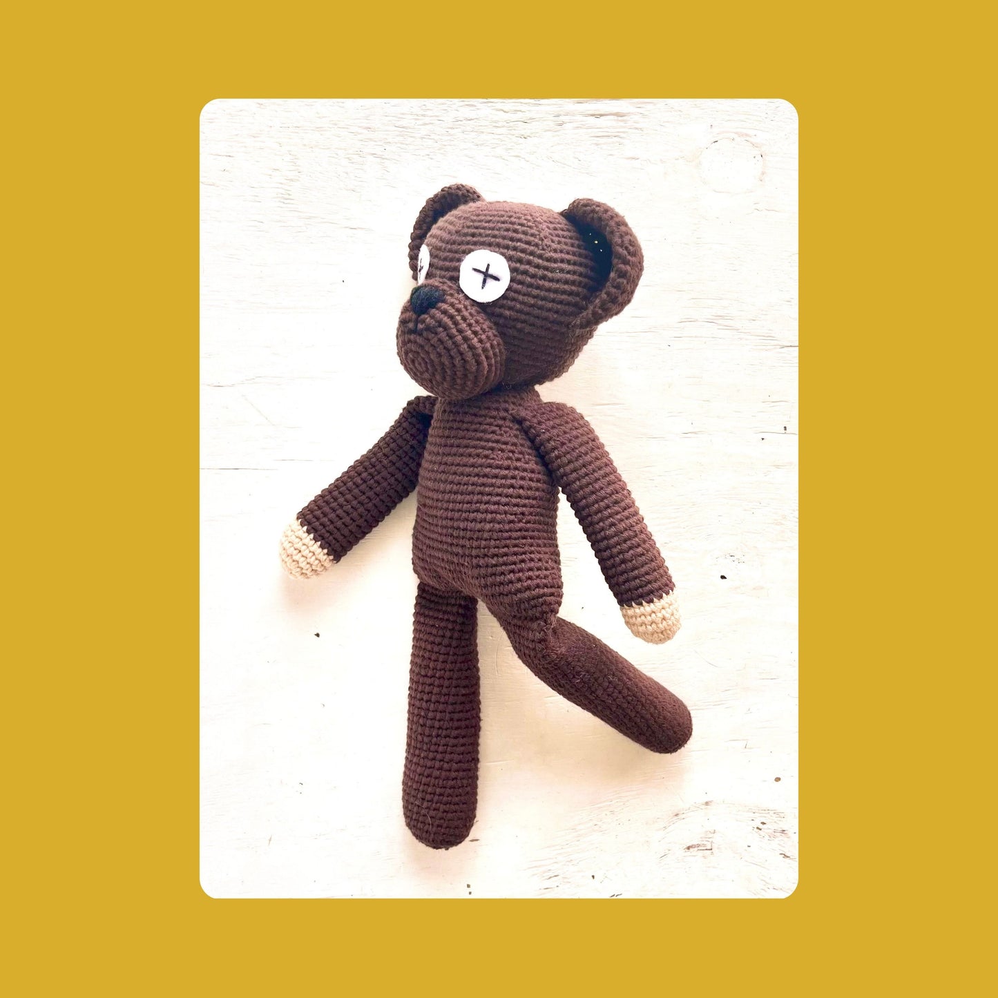 Mr Bean’s Teddy Crochet Pattern Pattern 3Stitches
