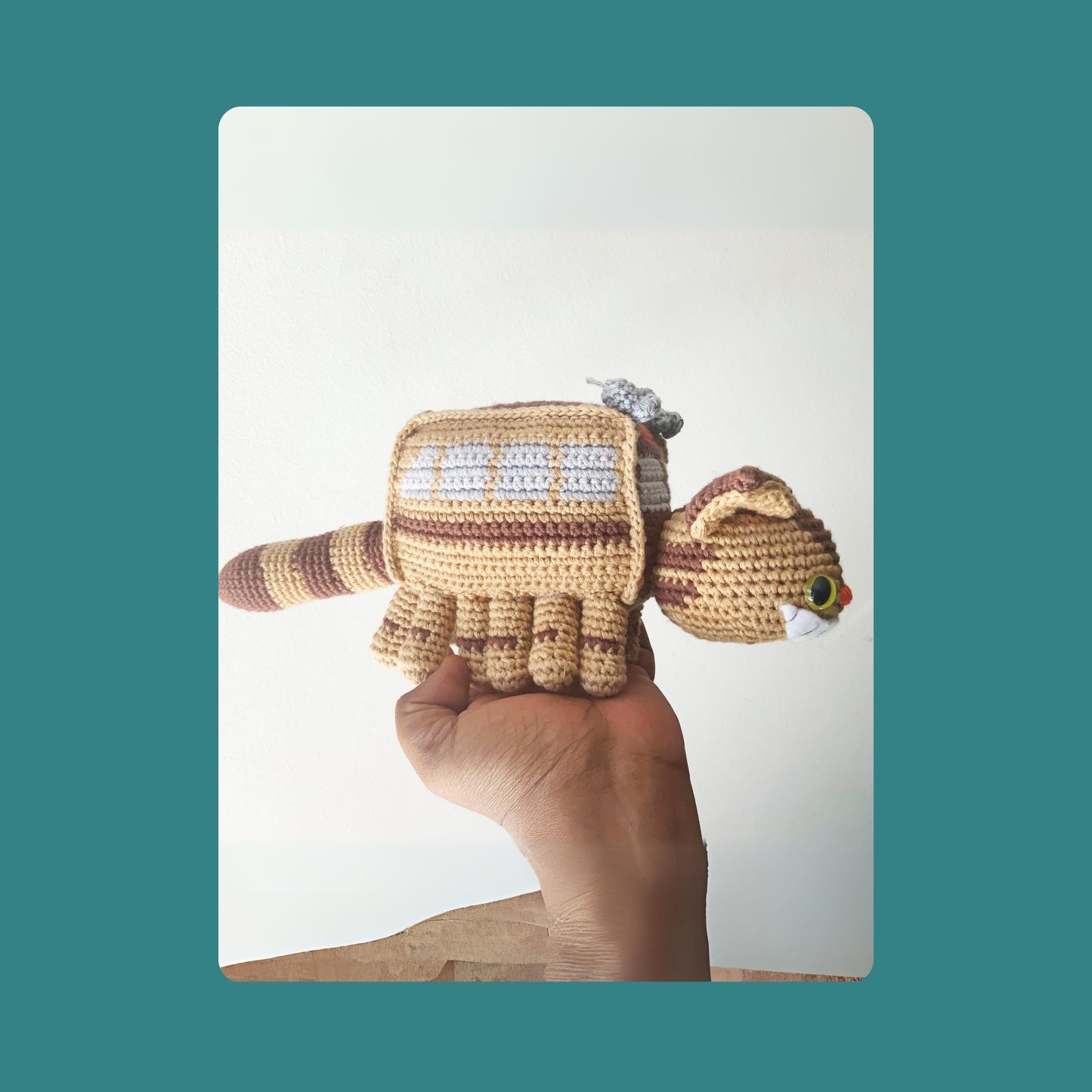 The Catbus from Studio Ghibli Crochet Pattern Pattern 3Stitches