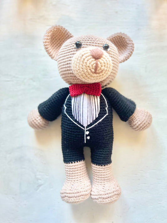 Tuxedo Bear Toy 3Stitches