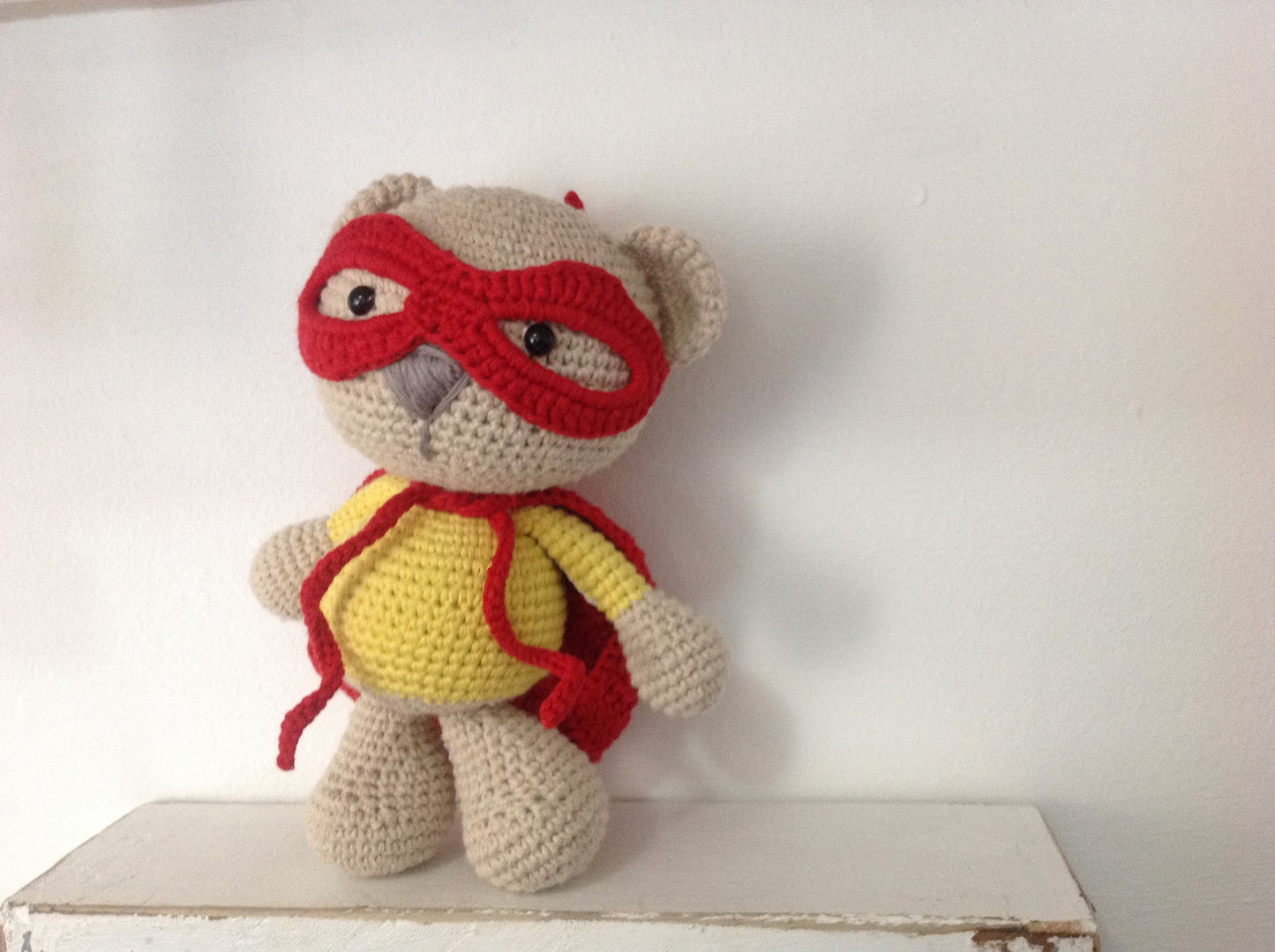 Bobblehead Superhero Teddy Crochet Pattern