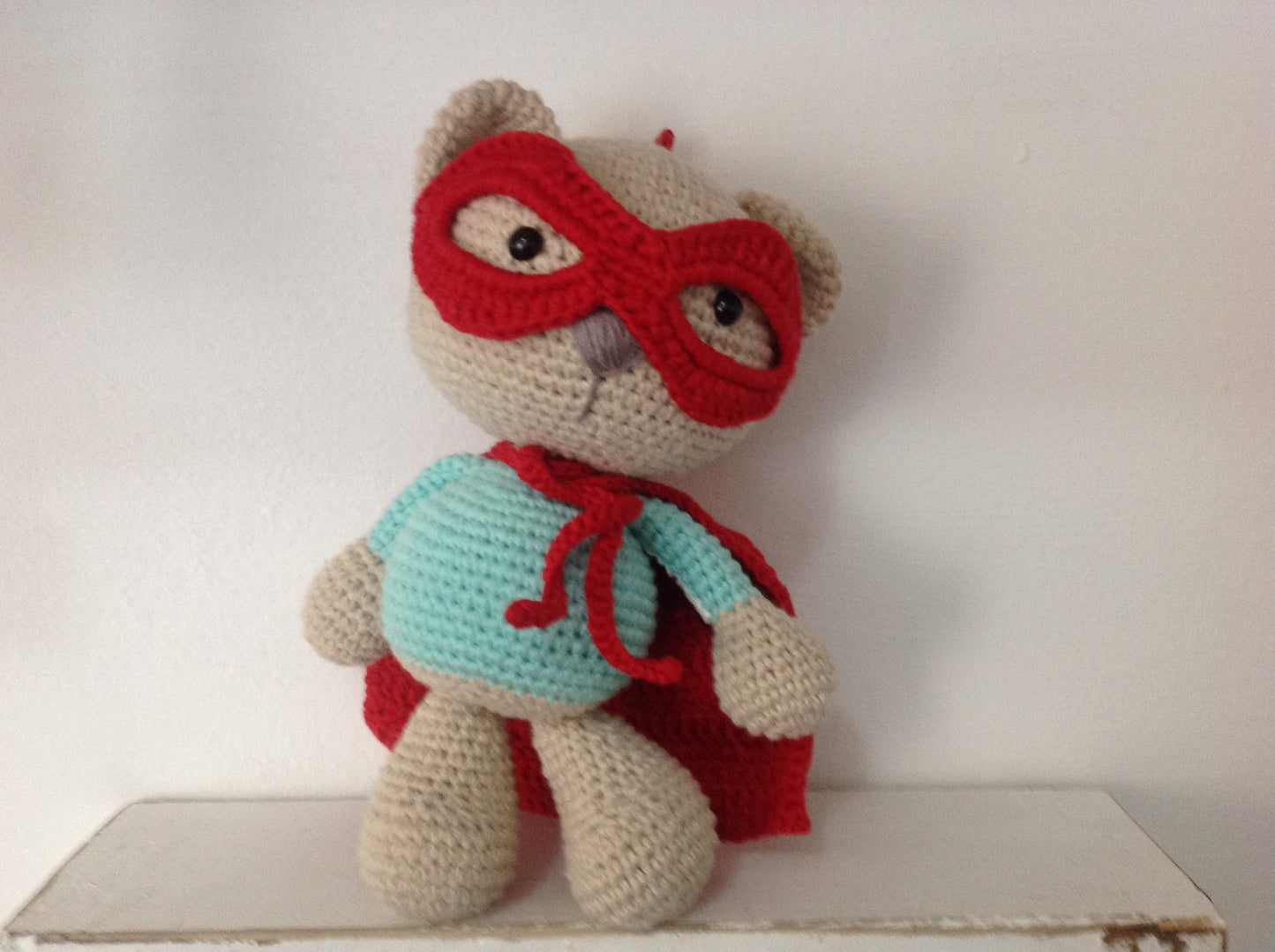 Bobblehead Superhero Teddy Crochet Pattern