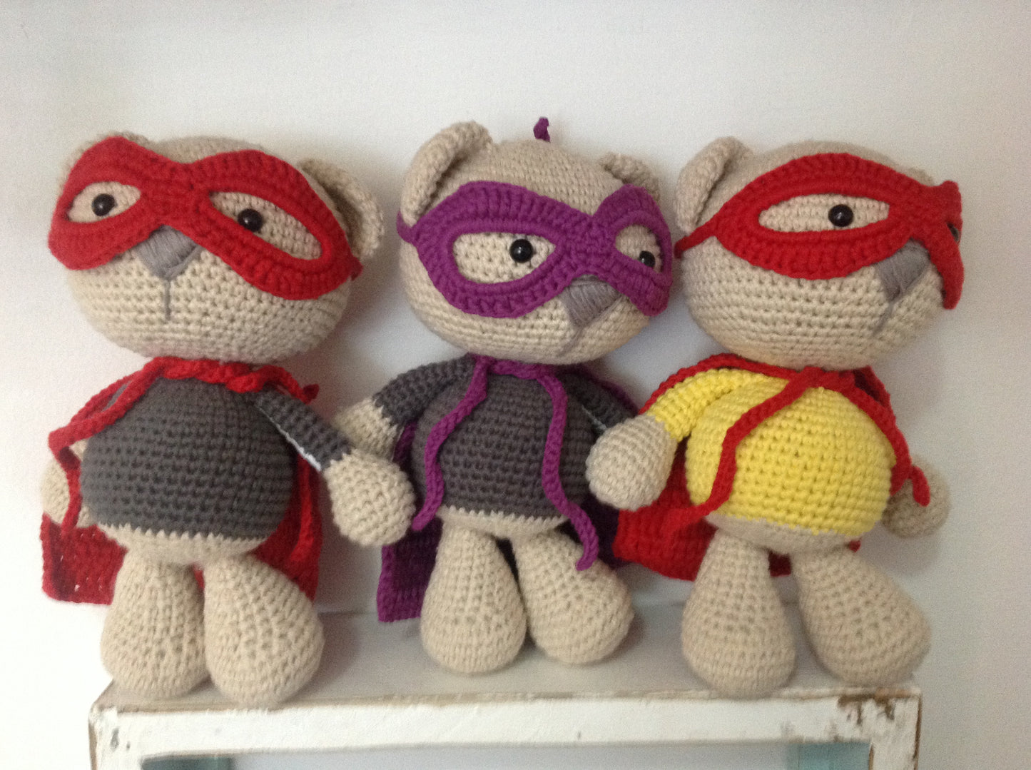 Bobblehead Superhero Teddy Crochet Pattern