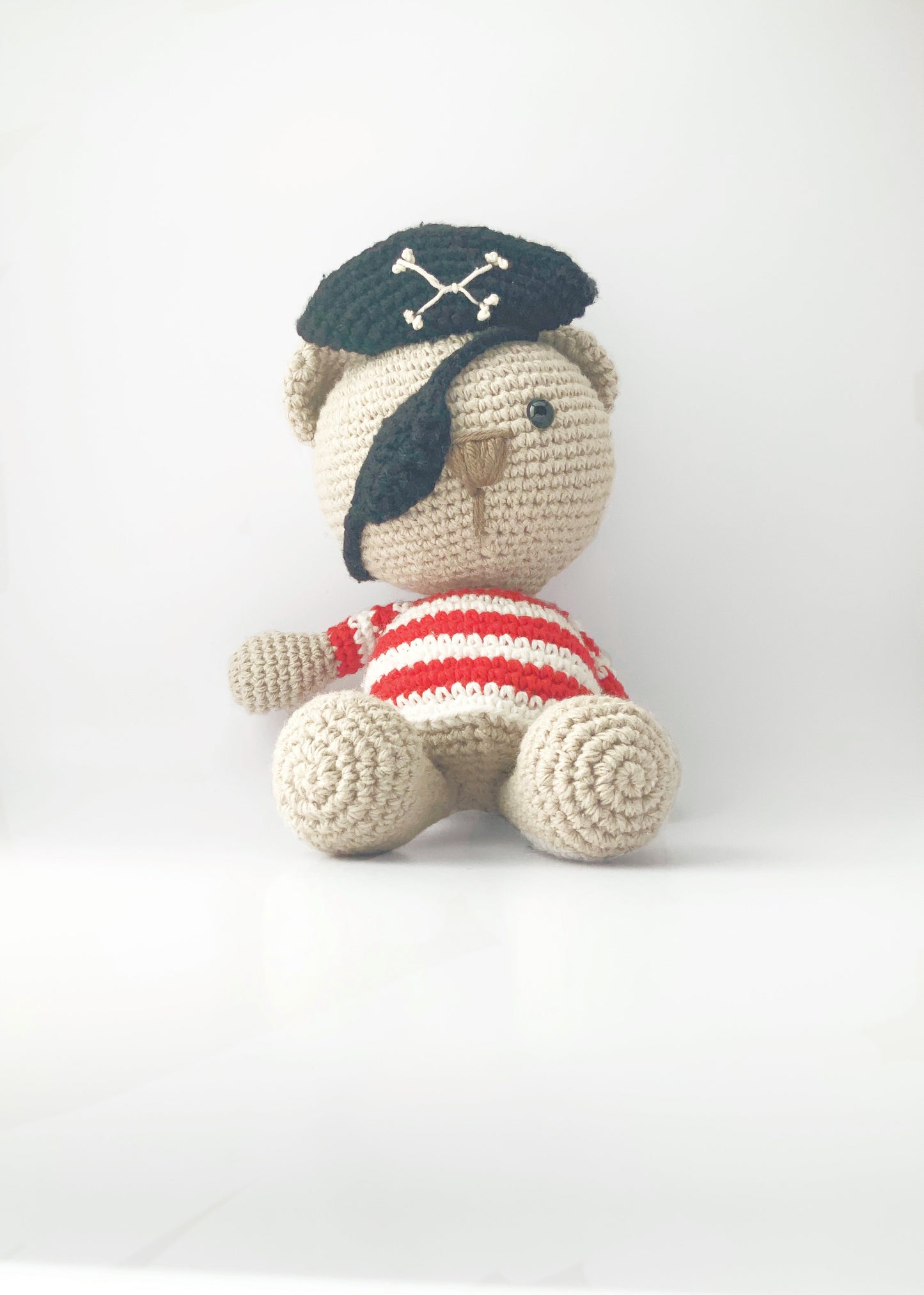 Pirate Bobblehead Bear Bear 3Stitches