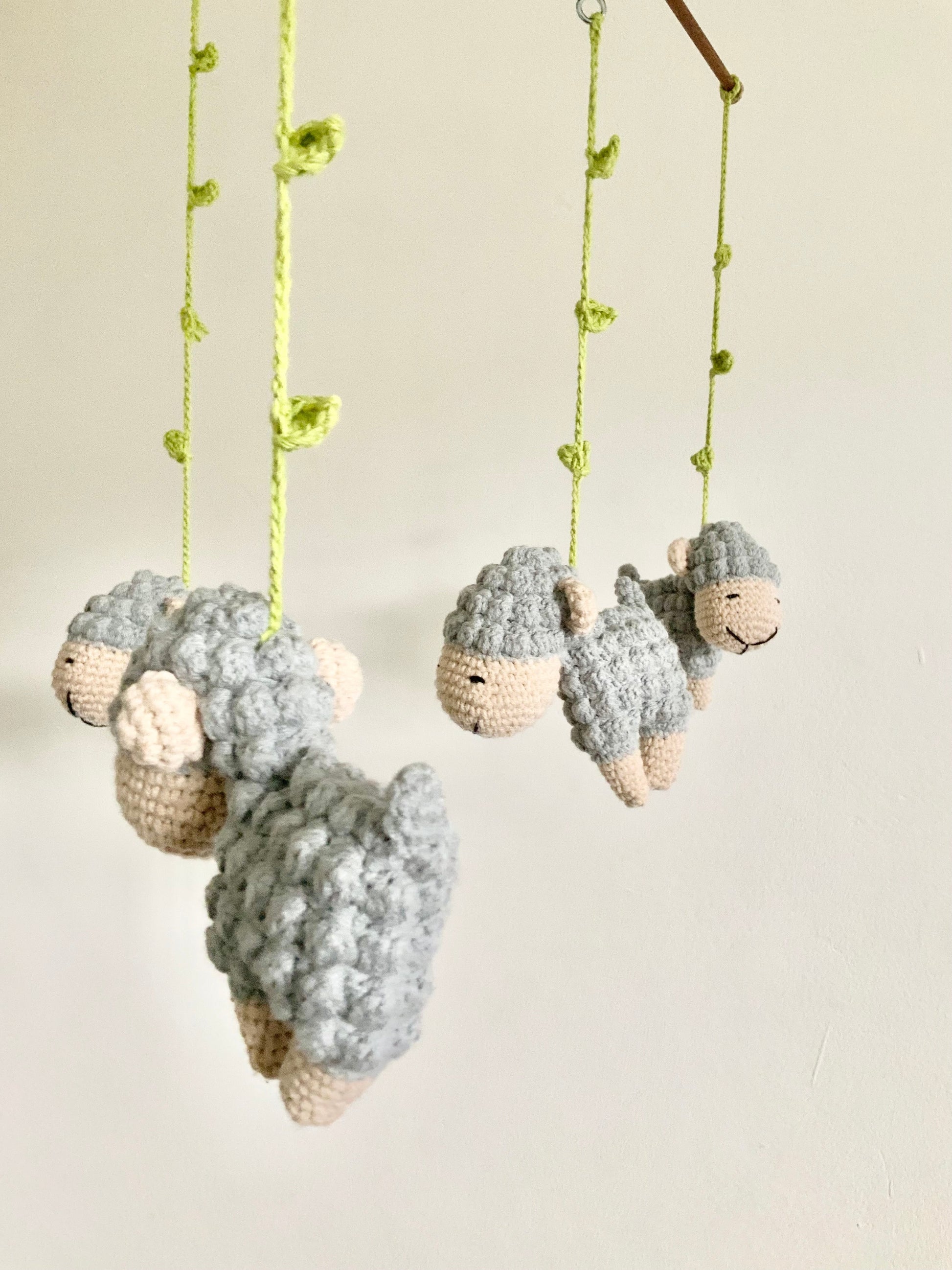 Grey Sheep Mobile Toy 3Stitches