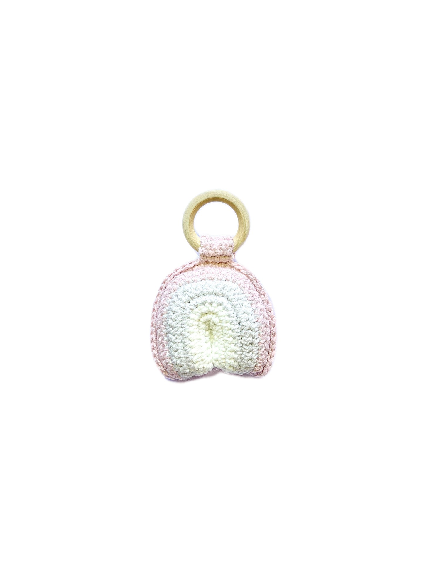 Rainbow Rattle Toy 3Stitches Pink