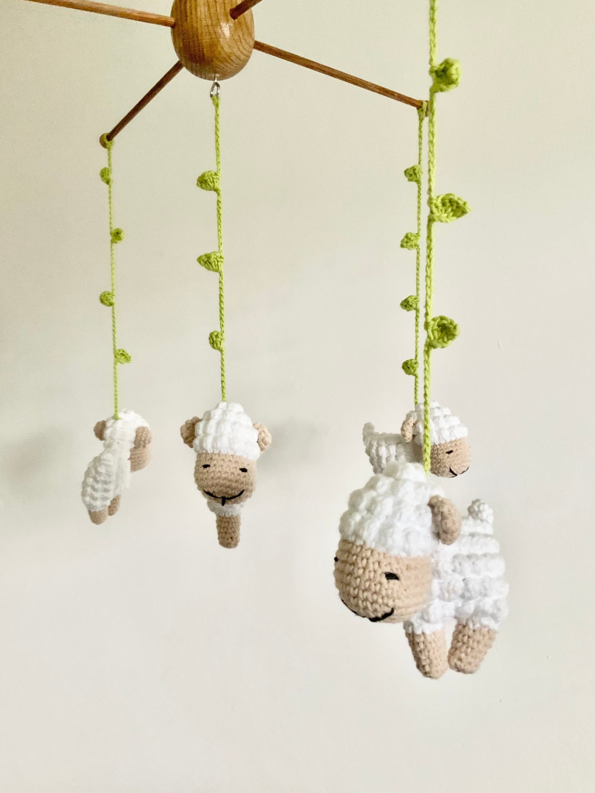 White Sheep Mobile Toy 3Stitches