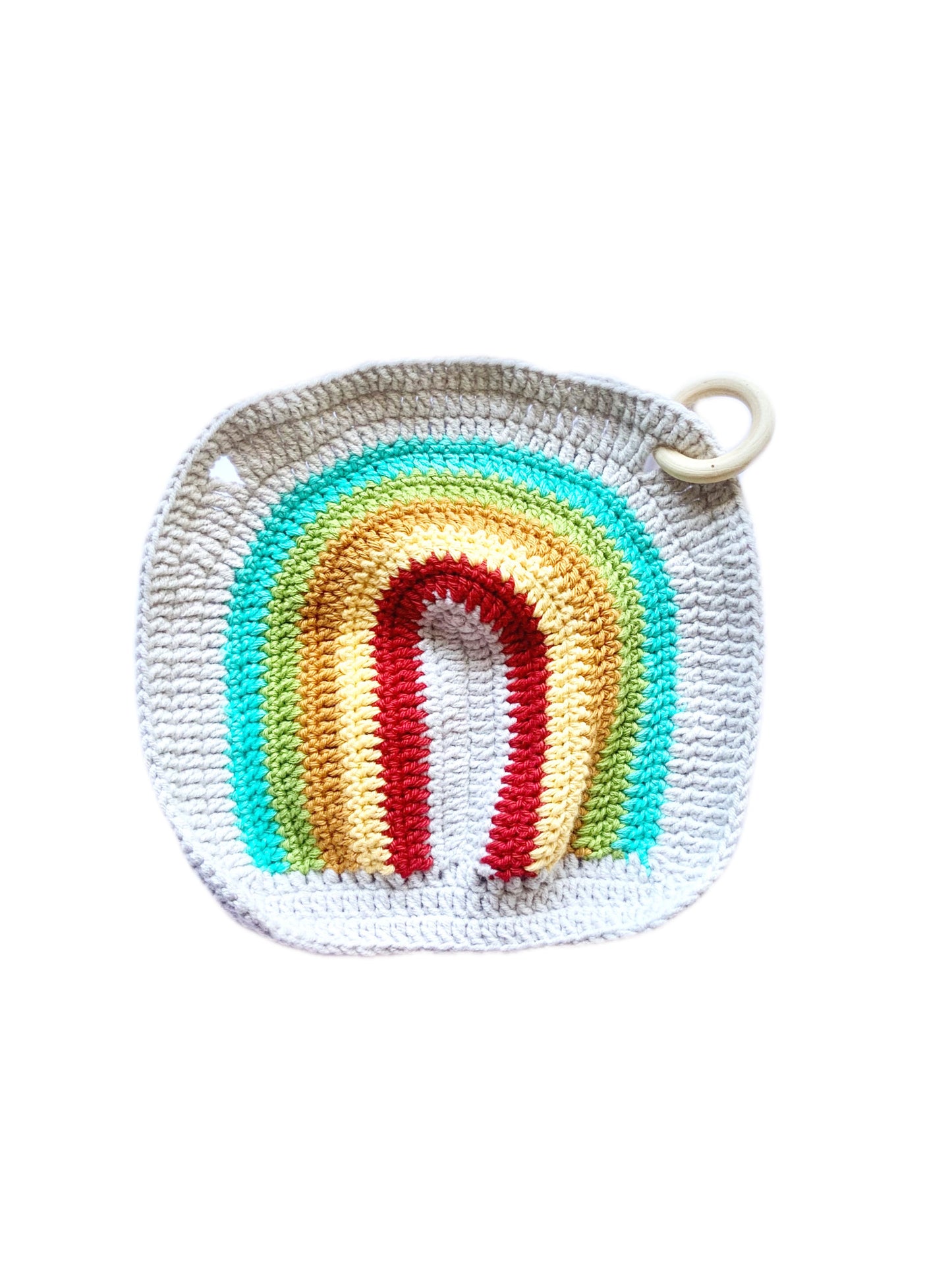 Rainbow & Sun Lovey Toy 3Stitches