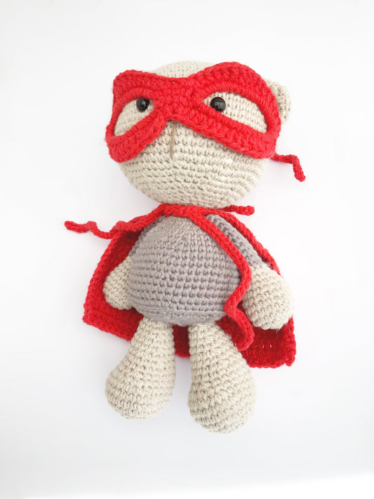 Superhero Bobblehead Bear Toy 3Stitches