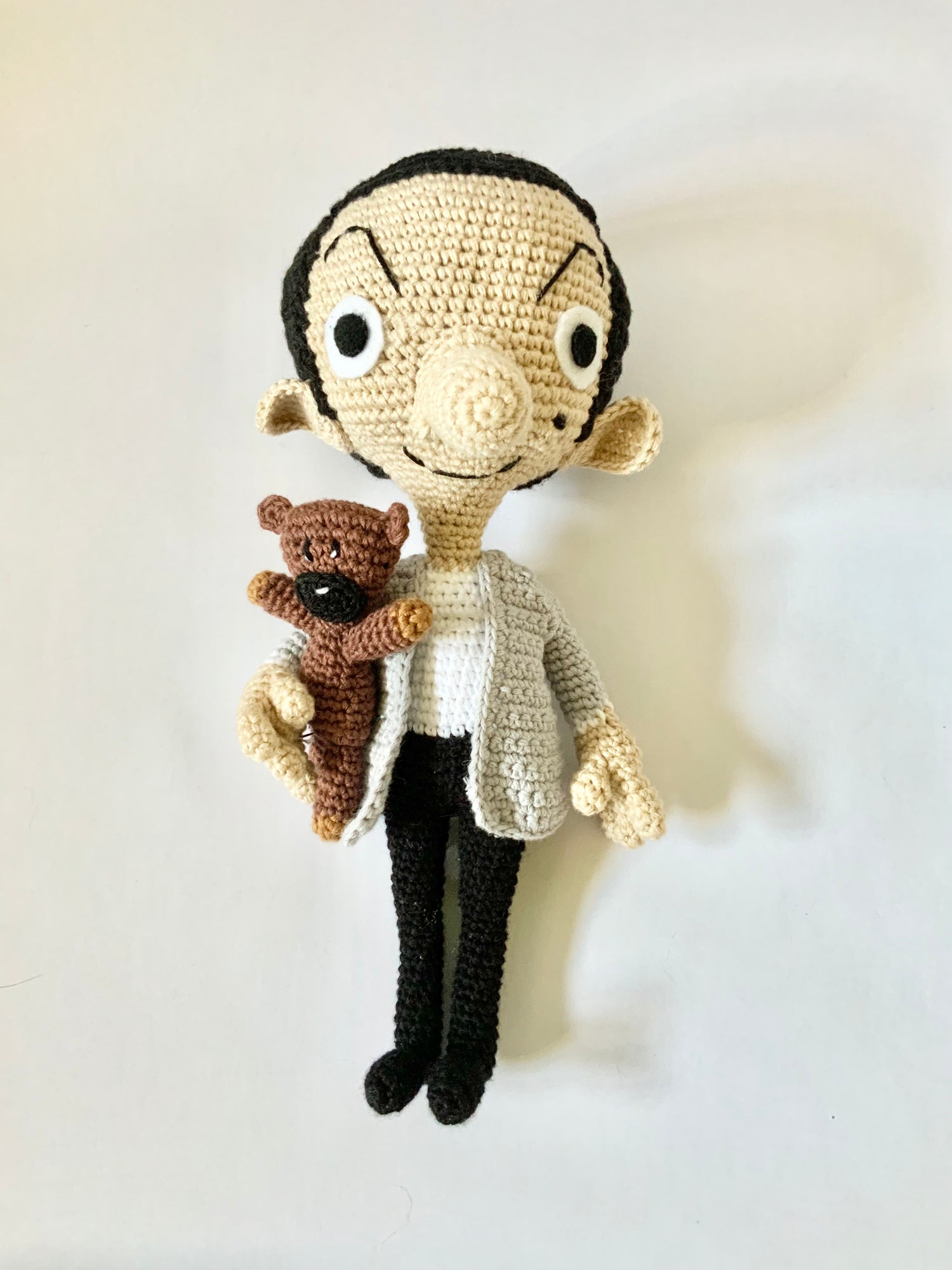 Mr Bean and Teddy Crochet doll