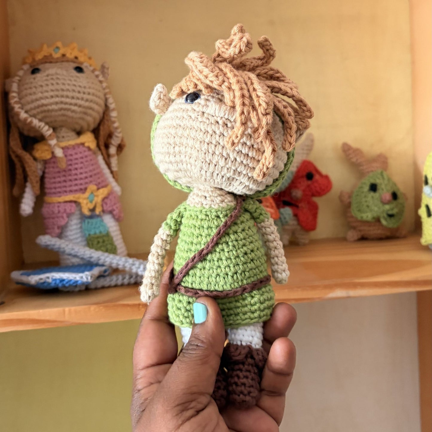 Link doll Crochet Pattern. Legends of Zelda Video game