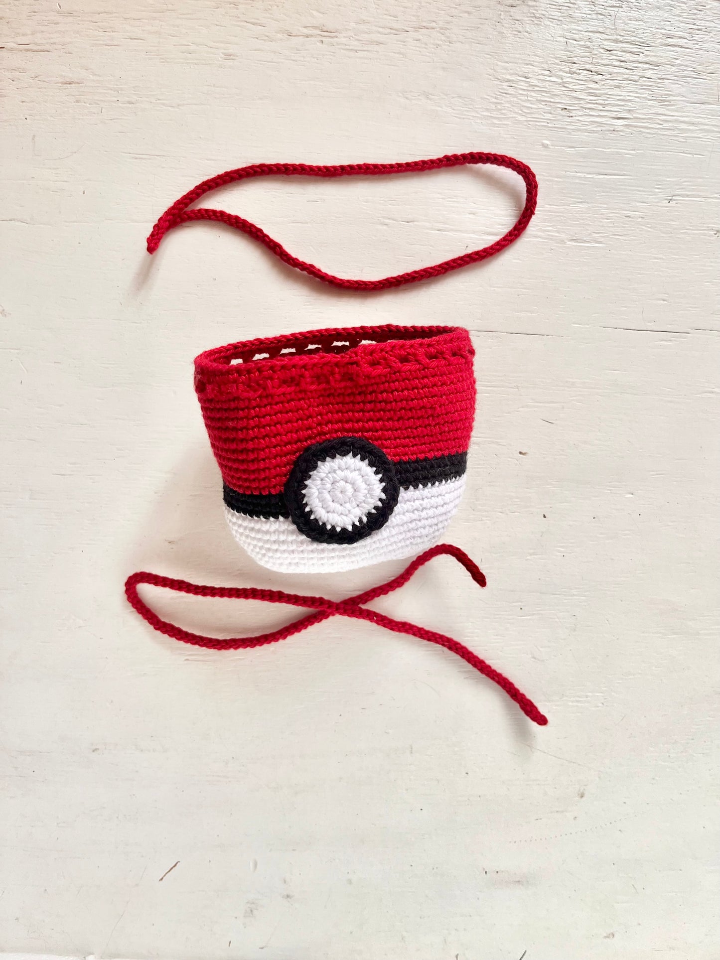 FREE Pokeball drawstring bag. Pokémon Crochet Pattern
