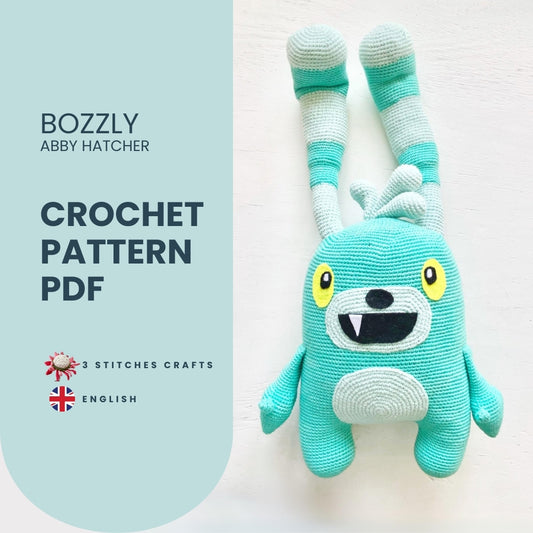 Bozzly from Abby Hatcher Crochet Pattern Pattern 3Stitches   