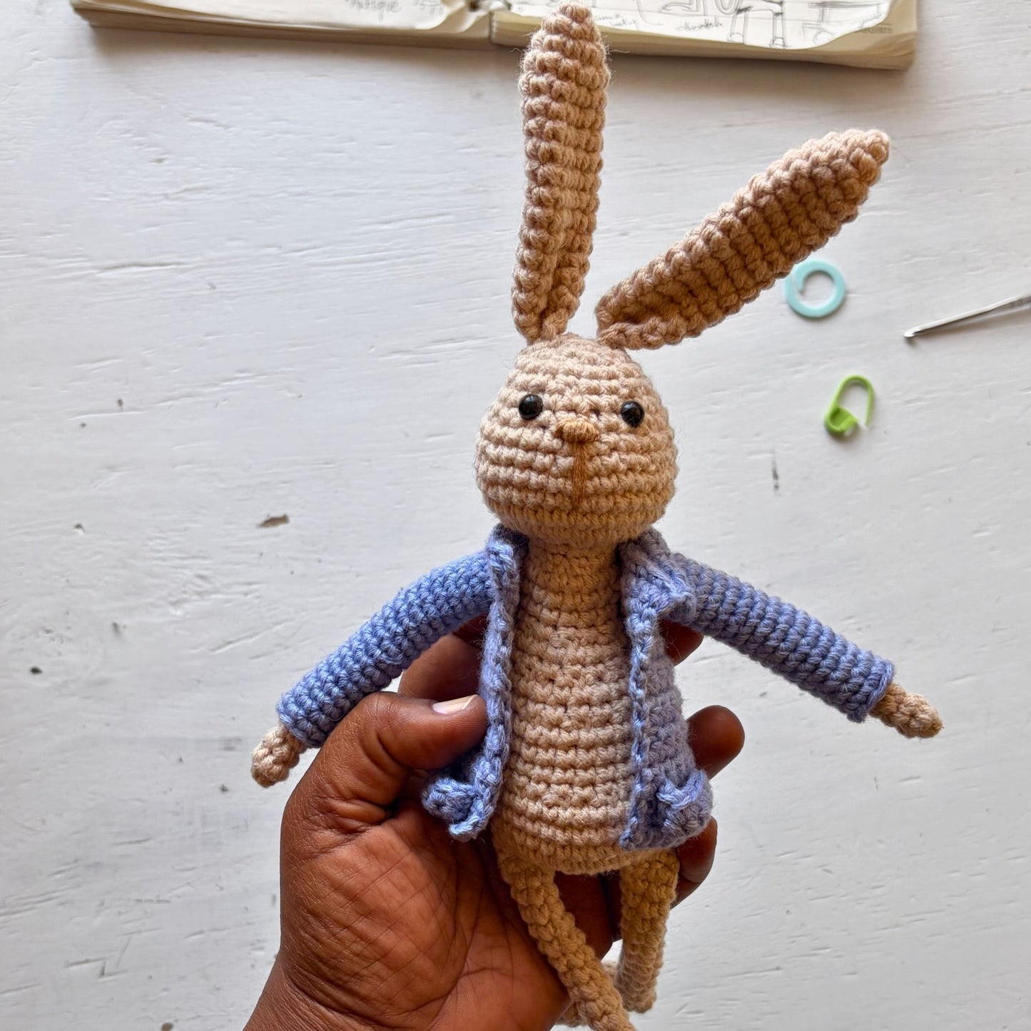 Peter Rabbit Reading Buddy Crochet Pattern