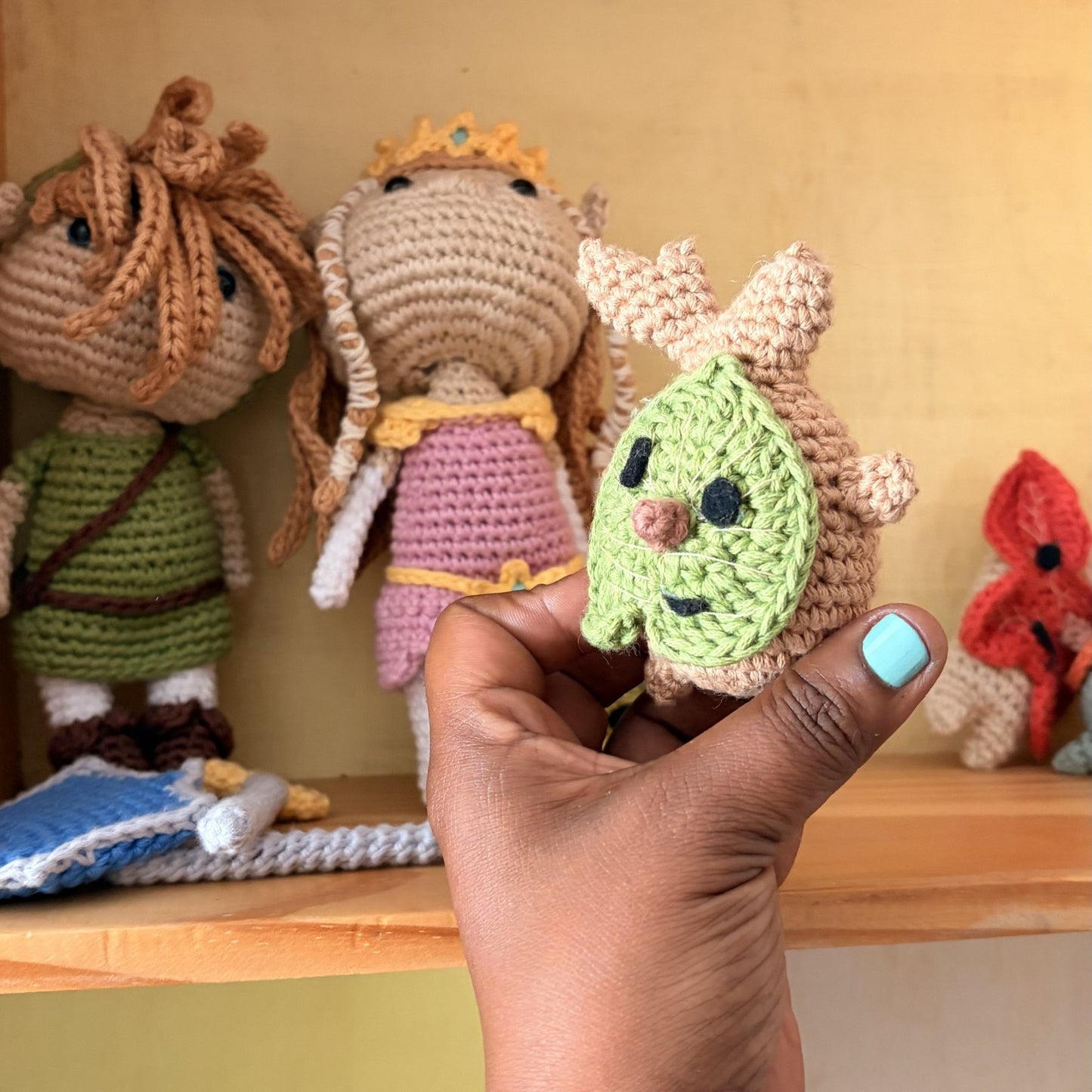 Korok Crochet Pattern. No Sew, one-piece, Legend of Zelda forest spirits