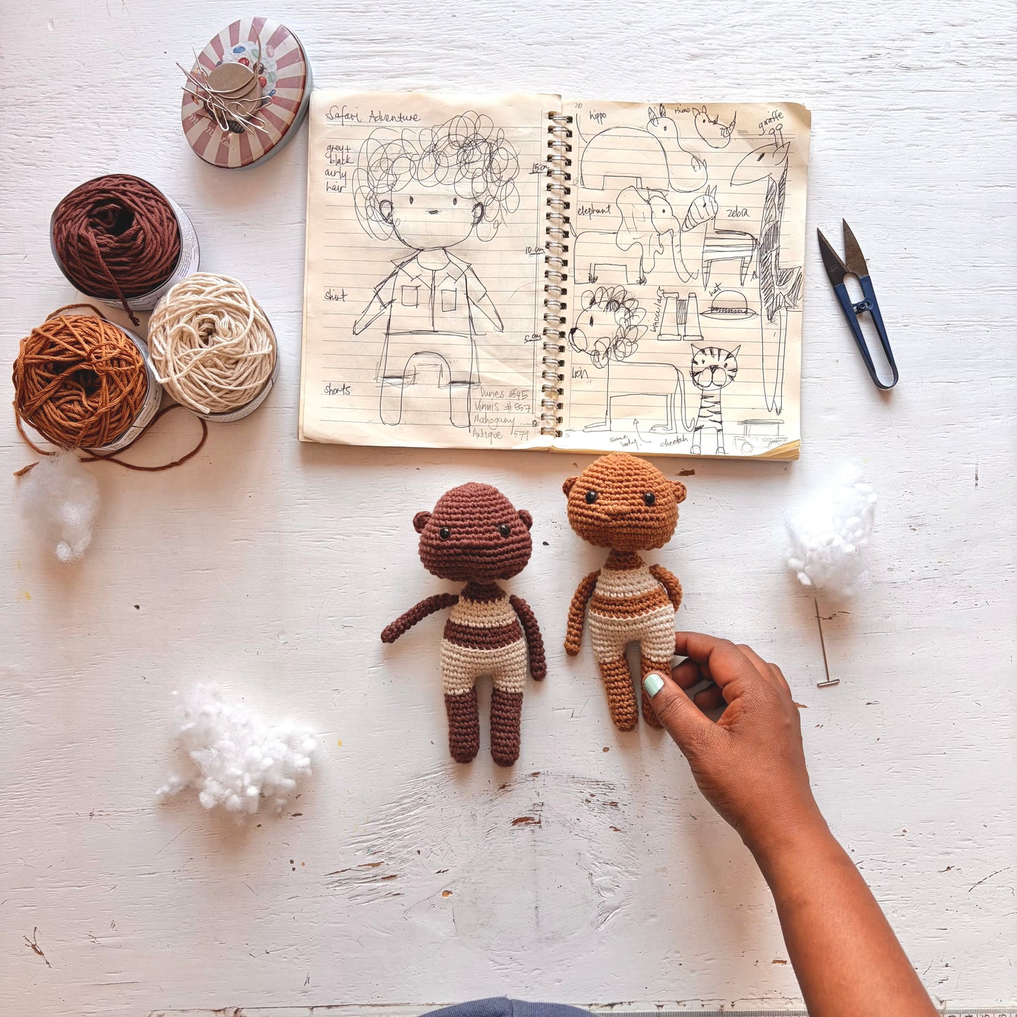 Toymaker Doll – 15cm Crochet Base Pattern (Safari World Series)