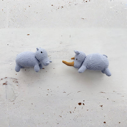 Hippo & Rhino 2-in-1 Crochet Pattern