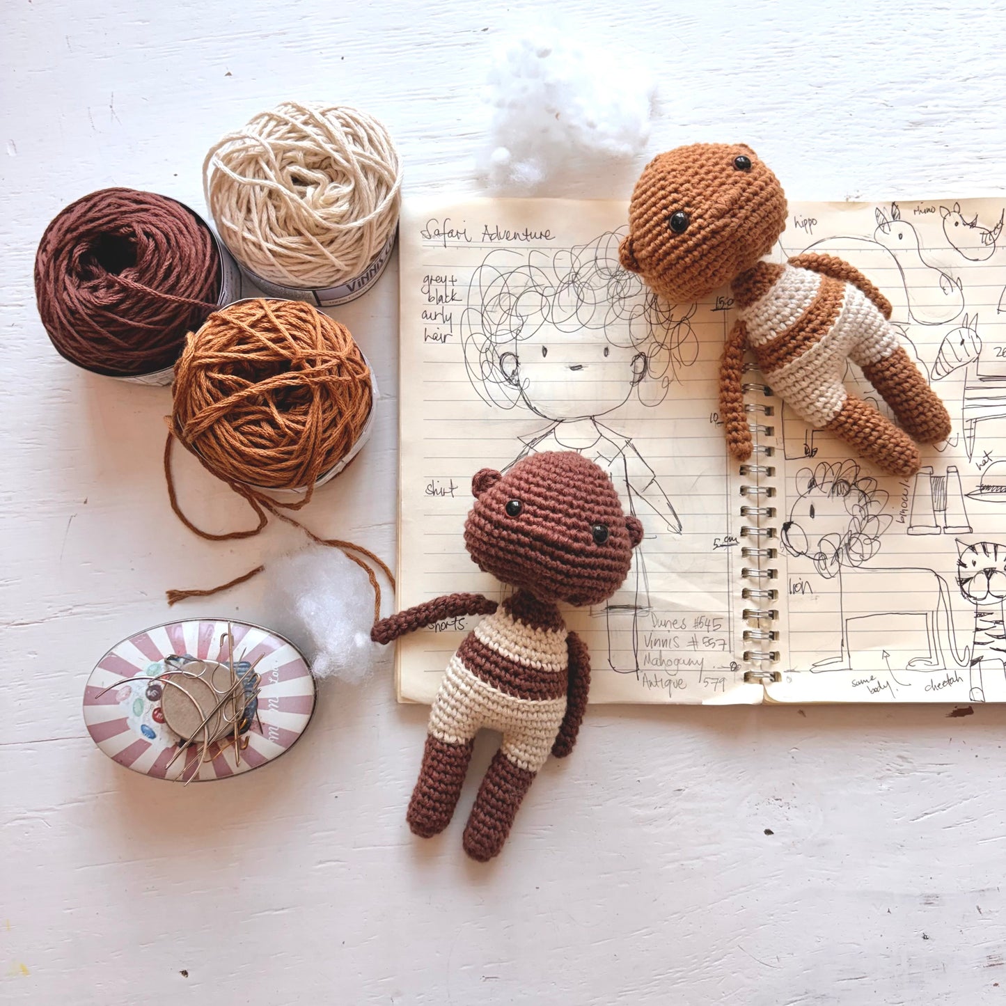 Toymaker Doll – 15cm Crochet Base Pattern (Safari World Series)