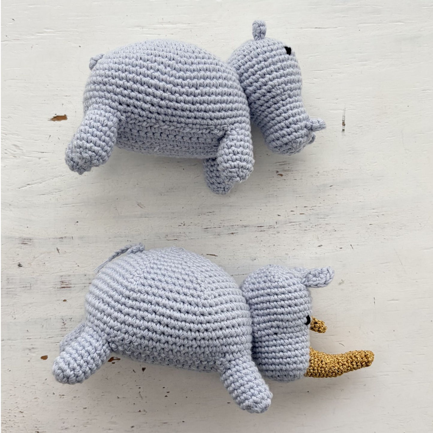 Hippo & Rhino 2-in-1 Crochet Pattern