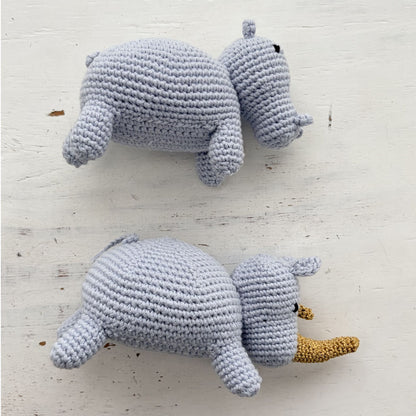 Hippo & Rhino 2-in-1 Crochet Pattern