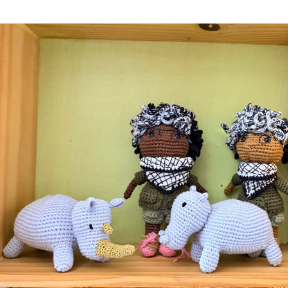 Hippo & Rhino 2-in-1 Crochet Pattern