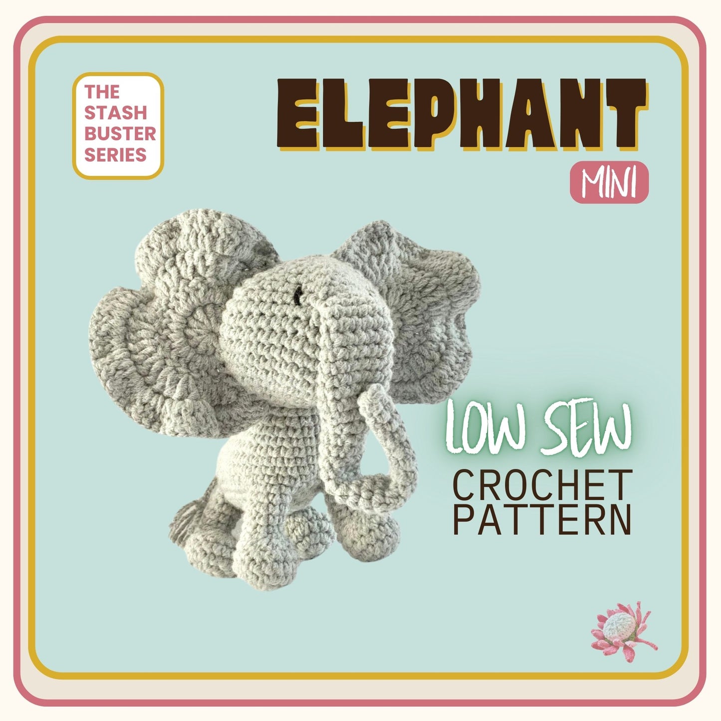 Low Sew Elephant Crochet Pattern Pattern 3Stitches   