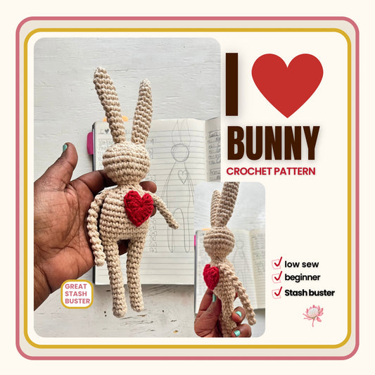 I Heart Bunny Crochet Pattern
