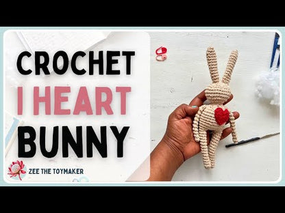 Free ‘I Heart Bunny’ Crochet Pattern